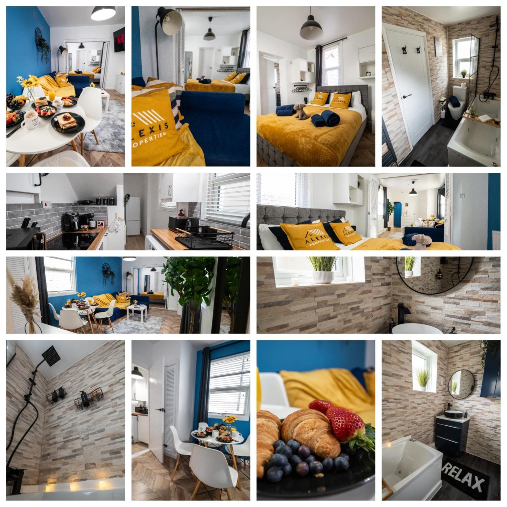 Seaside Retreat: Luxury 1-Bed, Free Parking Lägenhet Portsmouth Exteriör bild